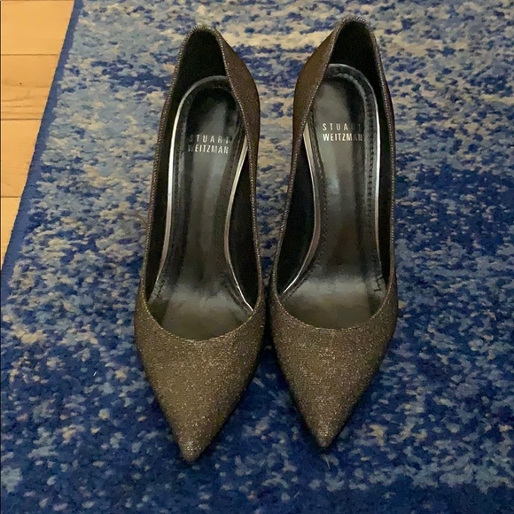 stuart weitzman glitter pump